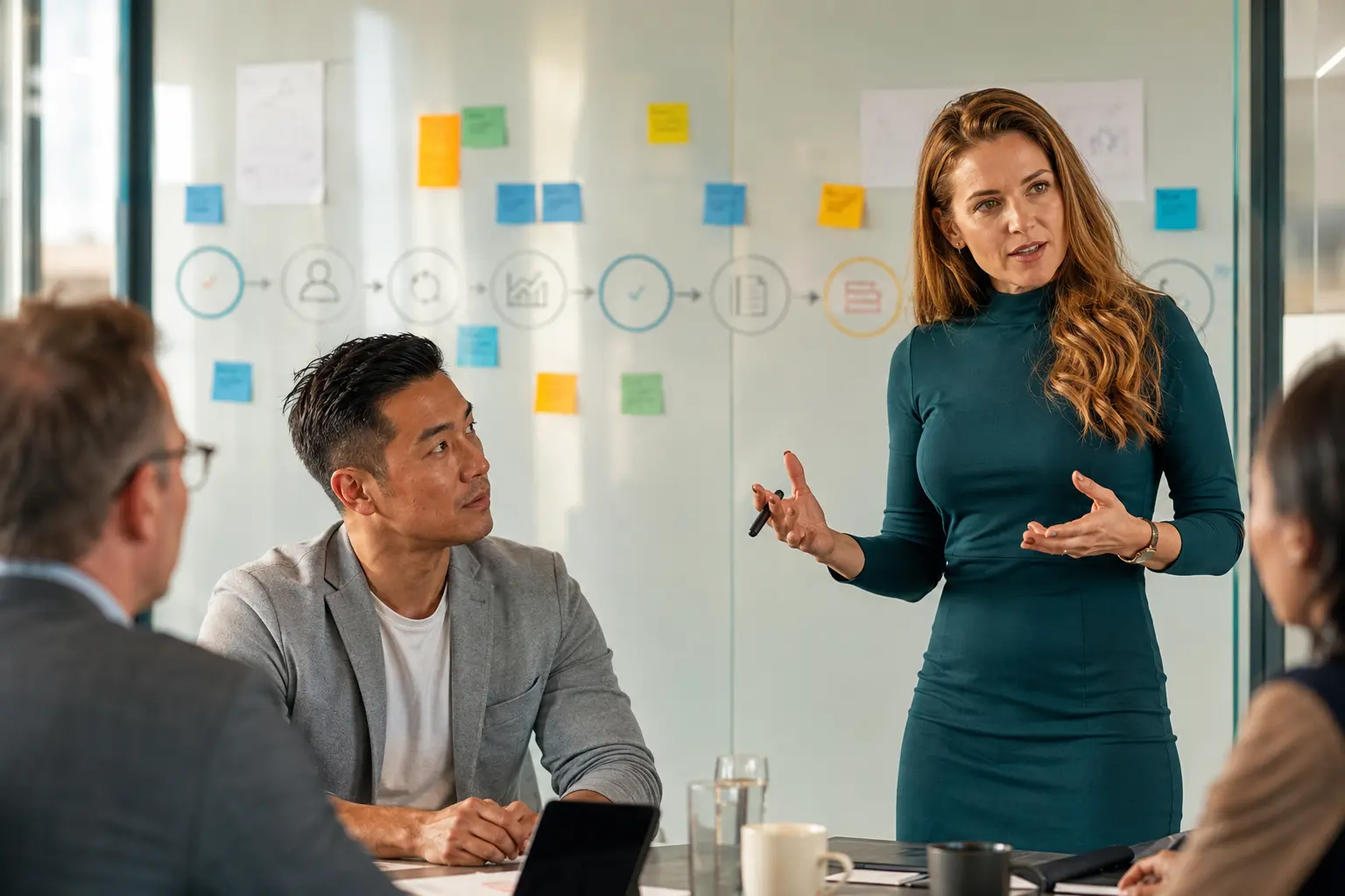 Technology trainer leading a digital transformation workshop